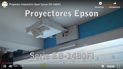 Interaktiver Laserprojektor <br> Epson EB-1485Fi