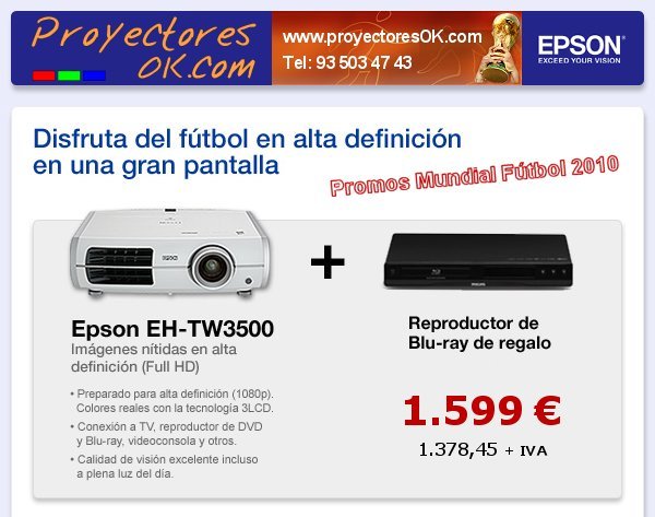 Epson TW3500-Aktion mit kostenlosem Blu-ray-Player